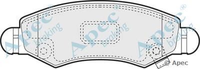 APEC BRAKING pad1418 -  Комплект тормозных колодок, дисковый тормоз
